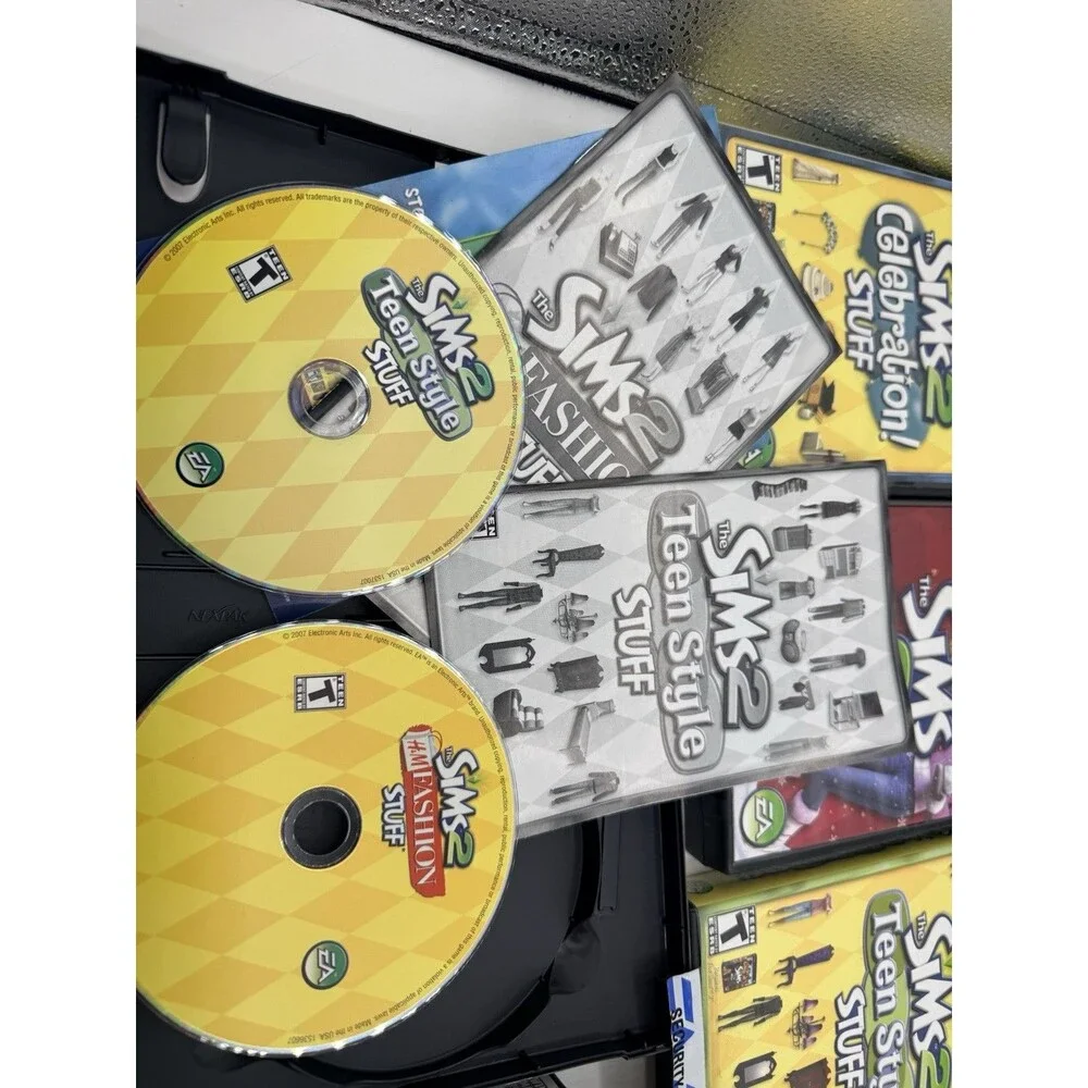 Lot Of 10 Sims 2 & 3 PC CD Win MAC Games : Seasons Late Night Loft Teen Stuff +